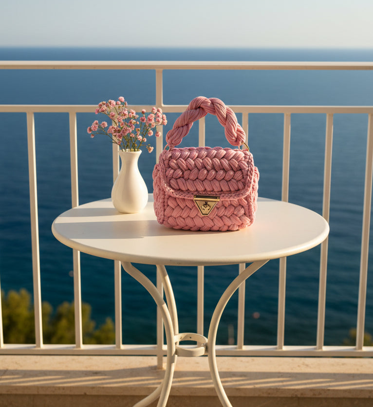 Borsetta Pink in crochet