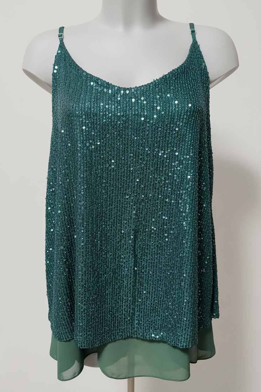 Top paillettes – Taglia unica (40-48)