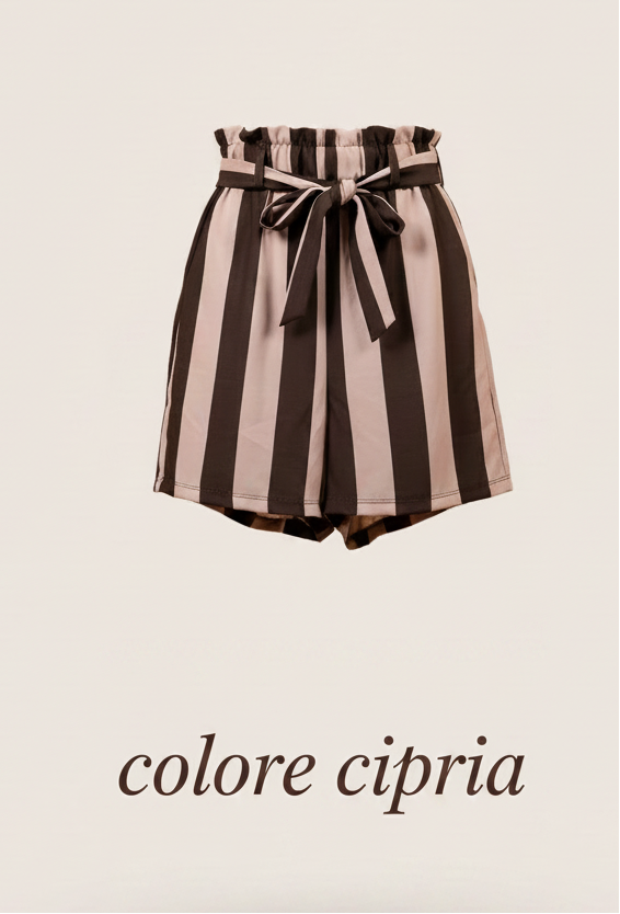 Shorts a righe larghe – Taglia unica (40-42)
