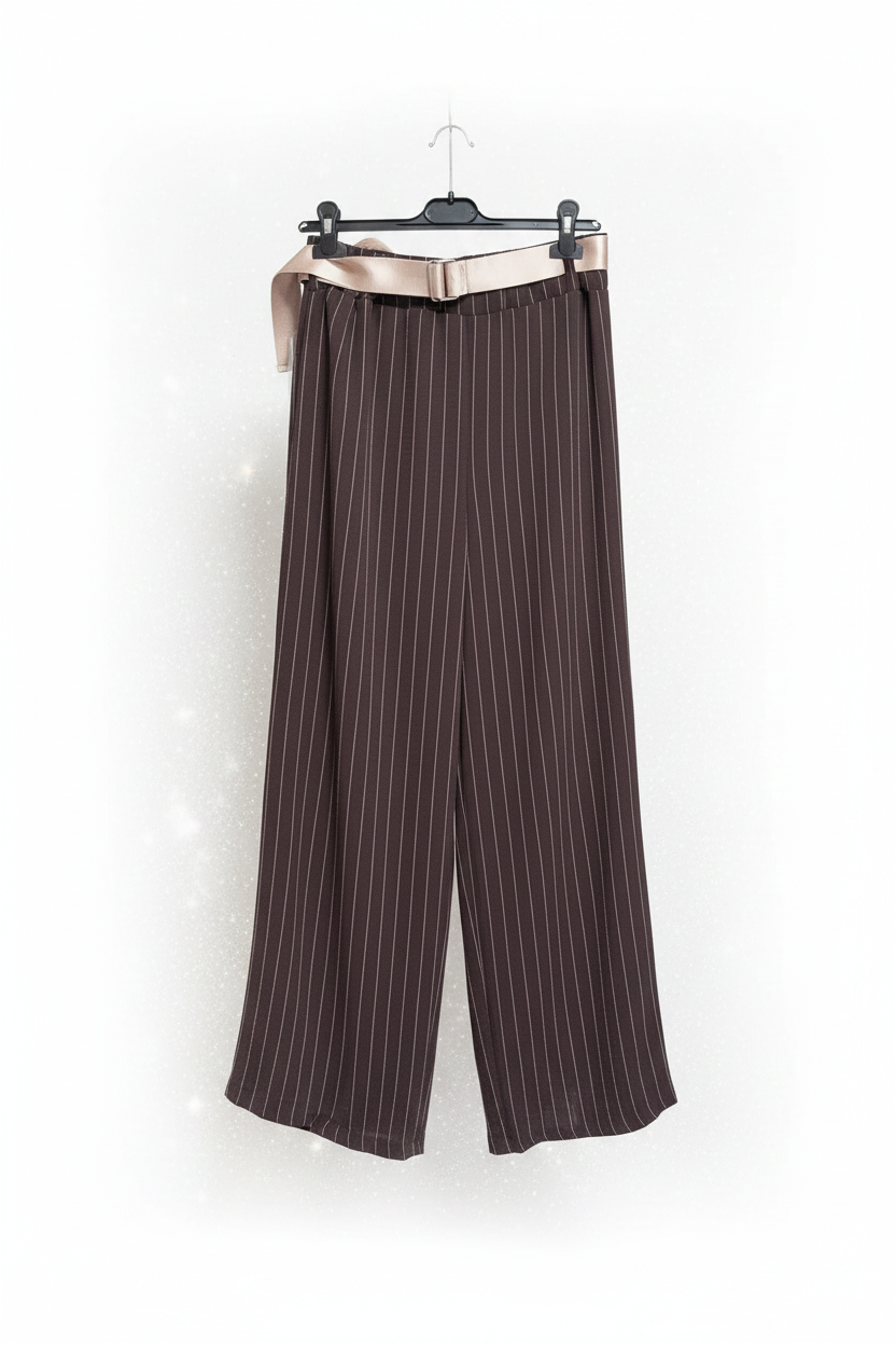 Pantaloni a gamba larga a righe – Taglia unica (40-44)