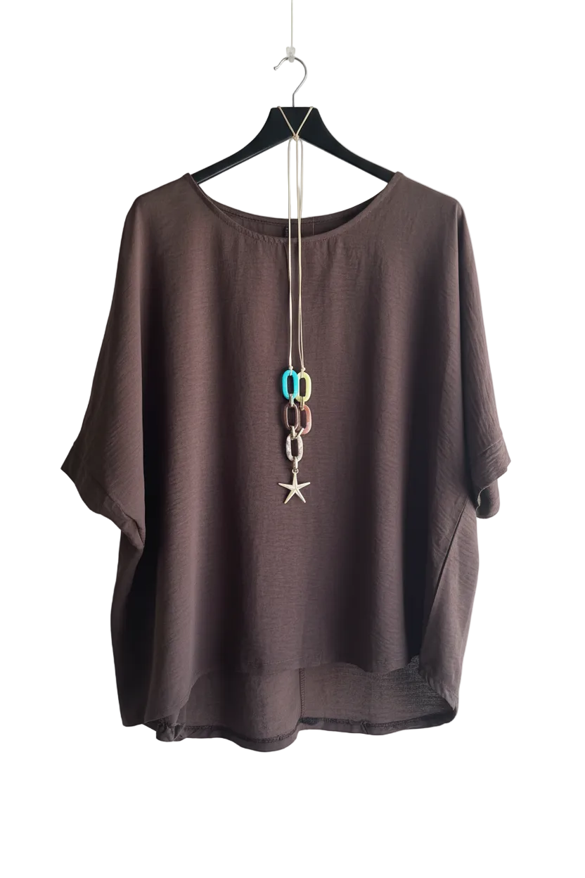 Blusa  effetto crêpe – Taglia Unica (40/46)