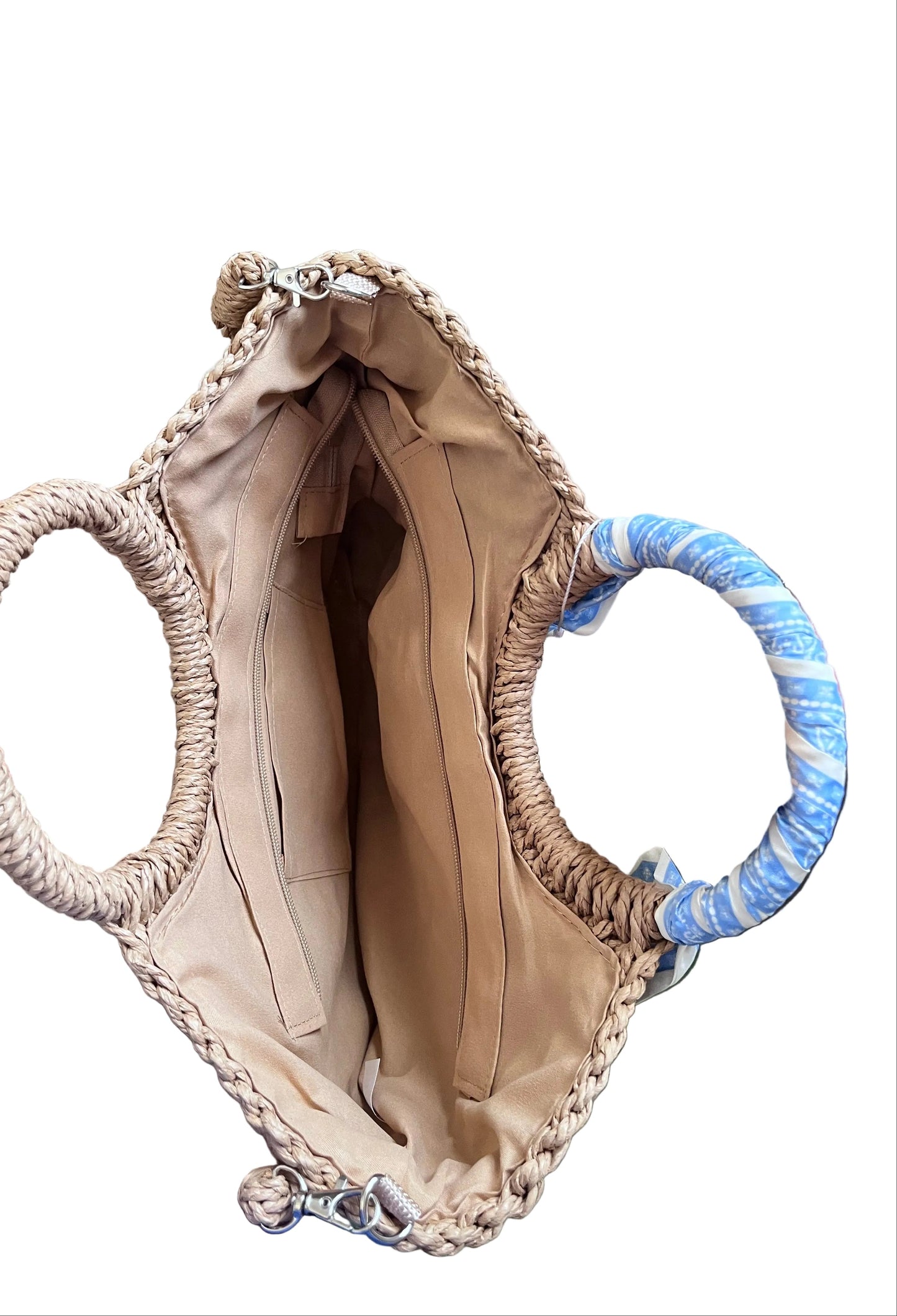 Borsa Foulard in paglia