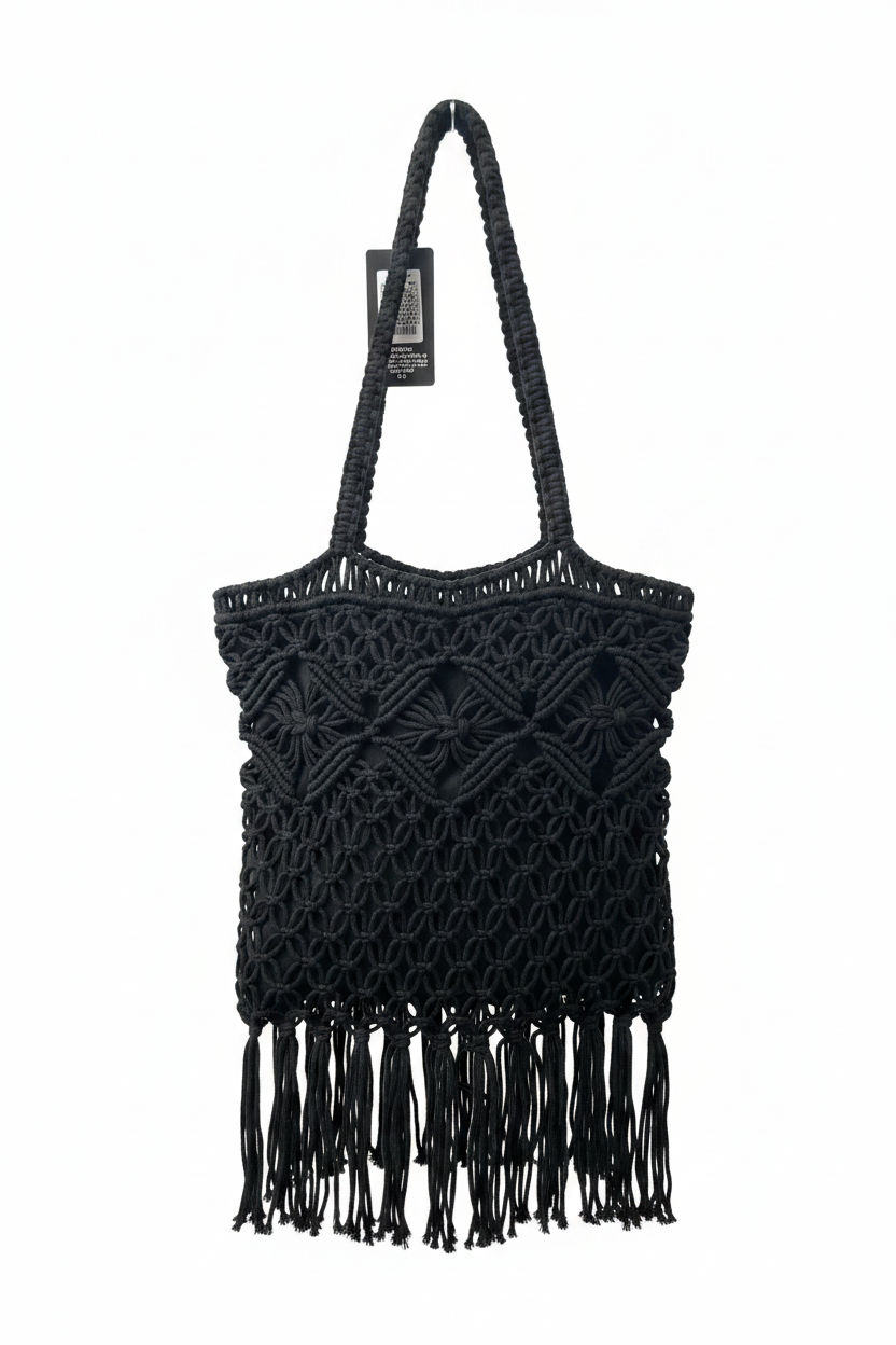 Borsa Noir con frange