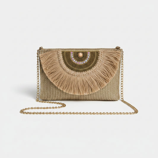 Pochette Soleil con decorazioni