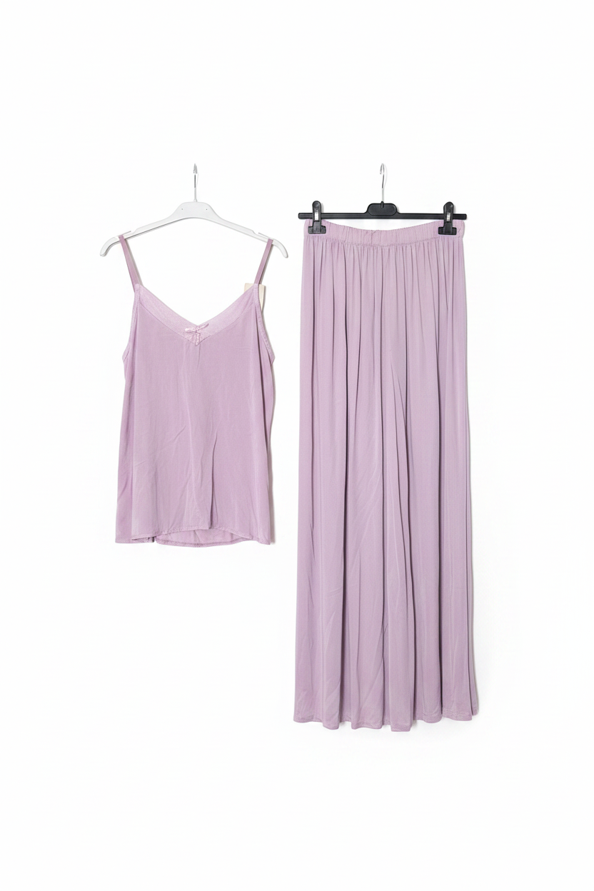 Completo due pezzi top e pantaloni taglia unica 40/ 48
