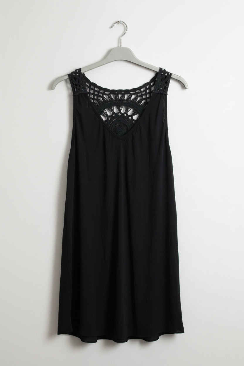 Top  con inserto all'uncinetto taglia unica 42/50