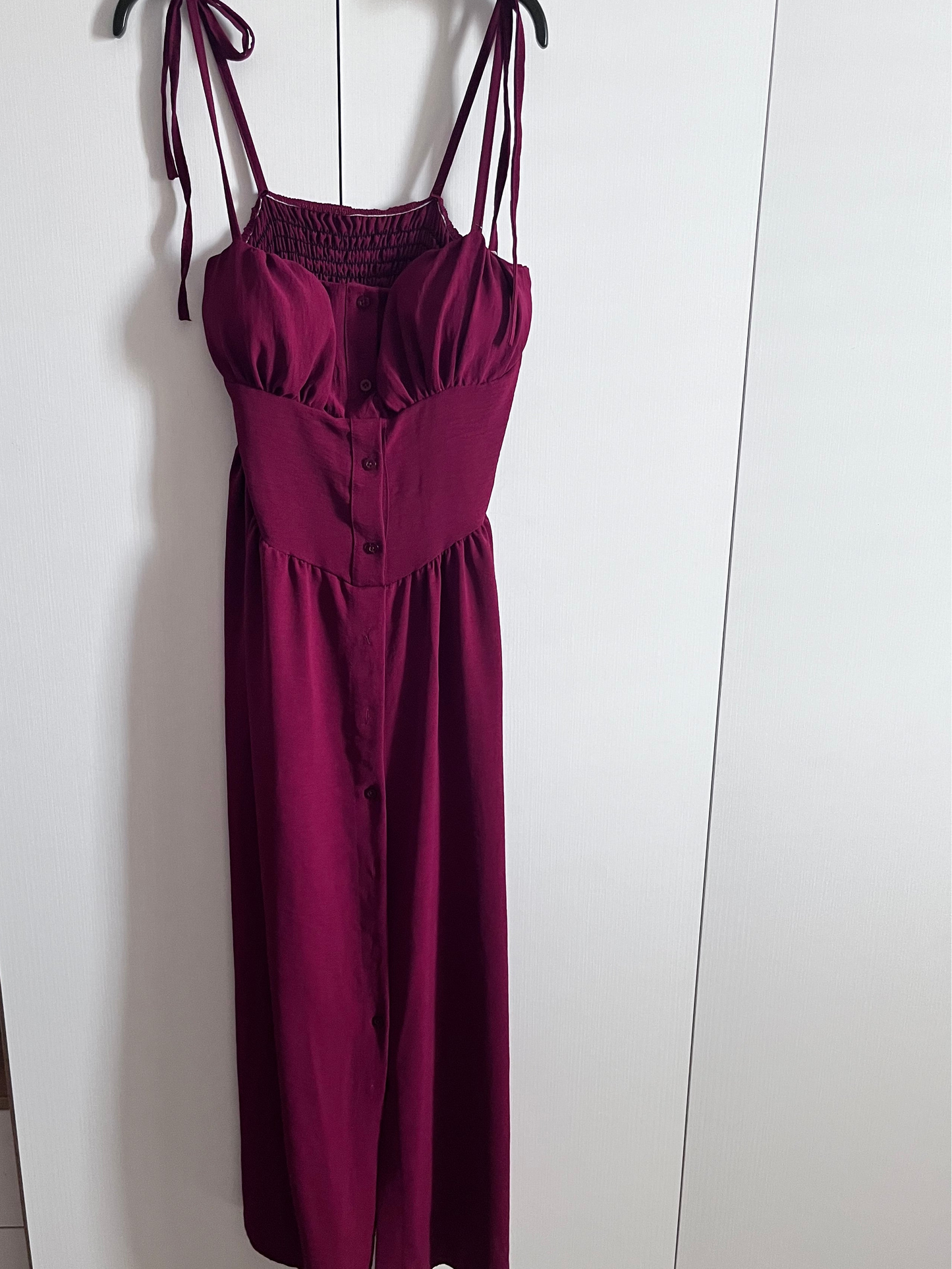 Abito con corpino smock e doppie spalline taglia unica 40 /48