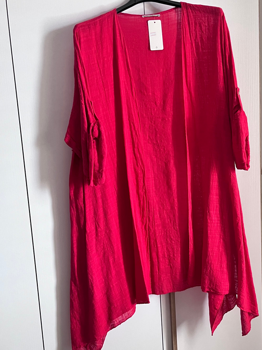 Kimono rosso fragola taglia unica 40 /48