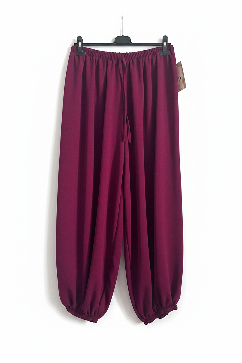 Pantaloni harem  con vita elasticizzata taglia 42/52