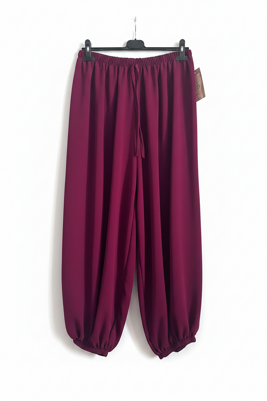 Pantaloni harem  con vita elasticizzata taglia 46/52