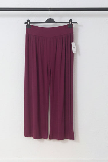 Pantaloni palazzo bordeaux