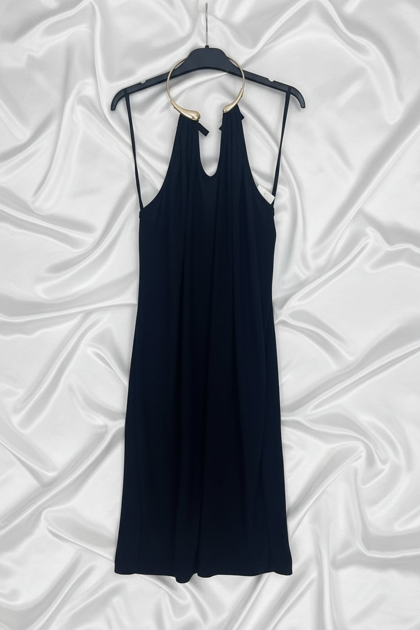 Abito curvy  con colllana rigida  integrata – Taglia Unica 48/54(in saldo)