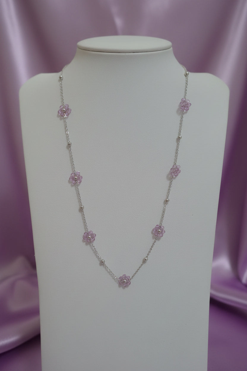 Collana "Primavera"con fiorellini (varie colorazioni)
