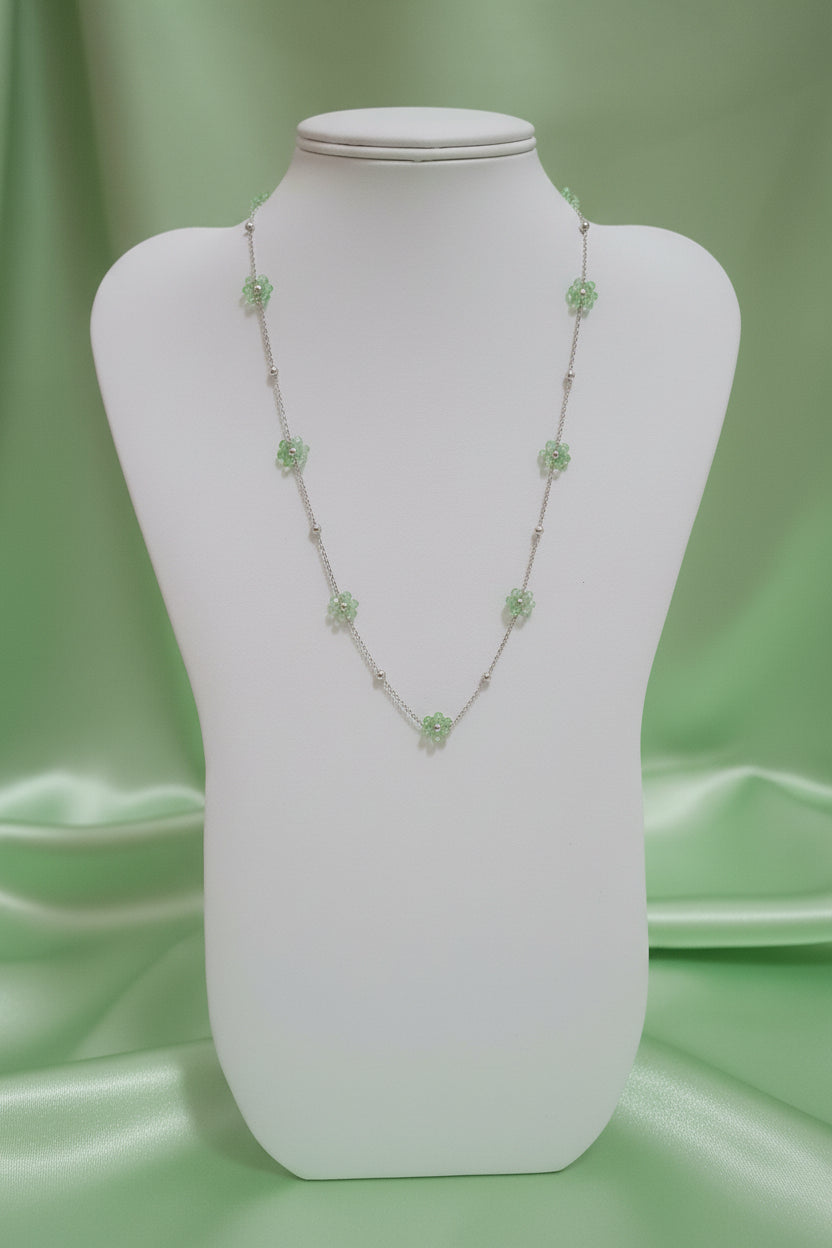 Collana "Primavera"con fiorellini (varie colorazioni)
