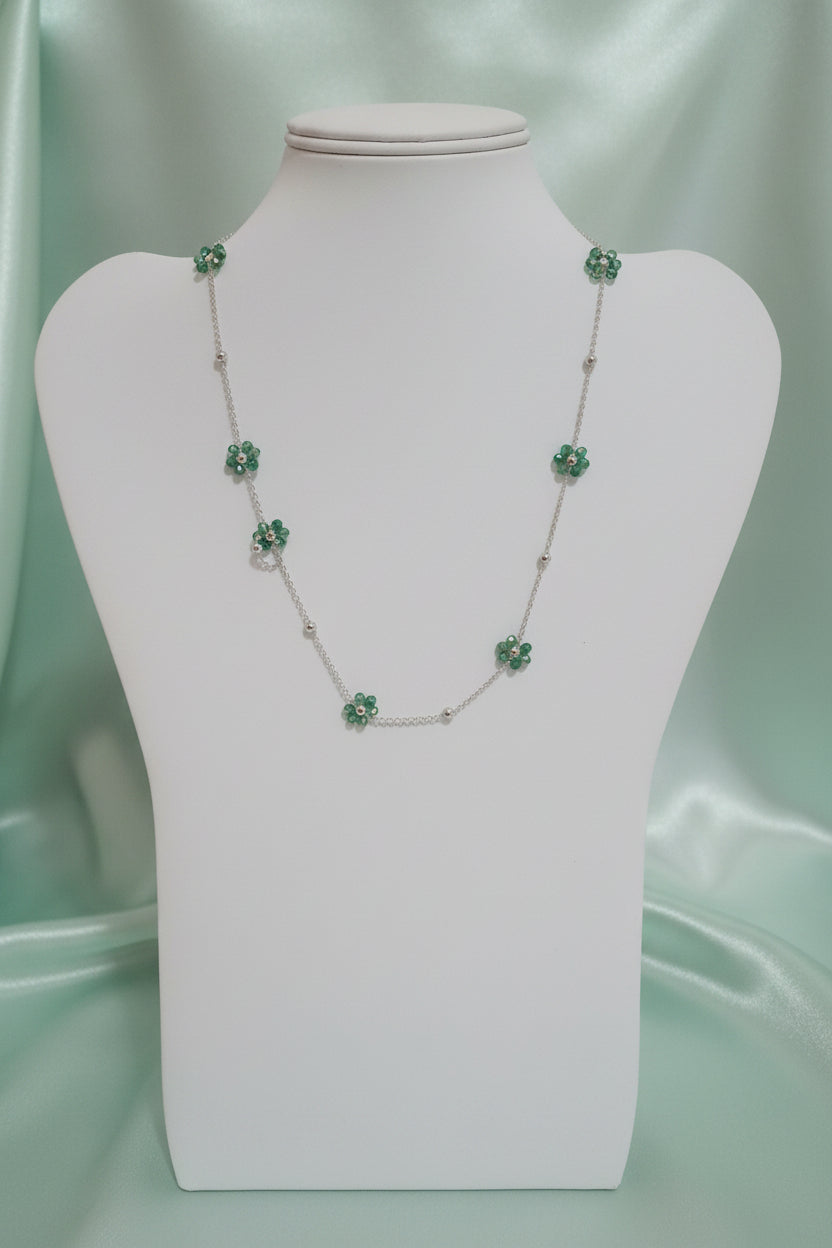 Collana "Primavera"con fiorellini (varie colorazioni)